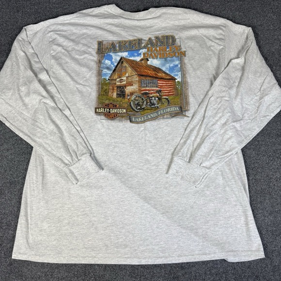 Harley-Davidson Men's Switch Shield Crew-Neck Long Sleeve Shirt Lakeland 2XL - Picture 3 of 7